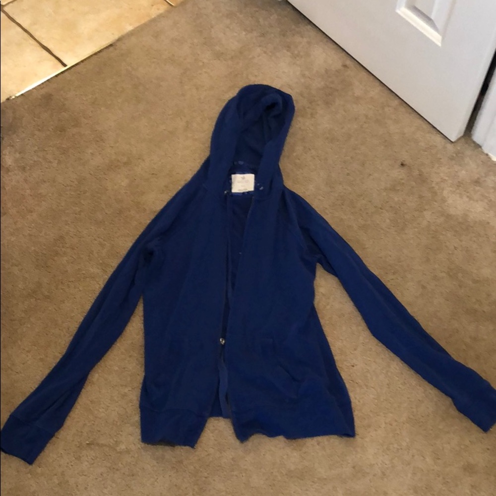 Blue hoodie